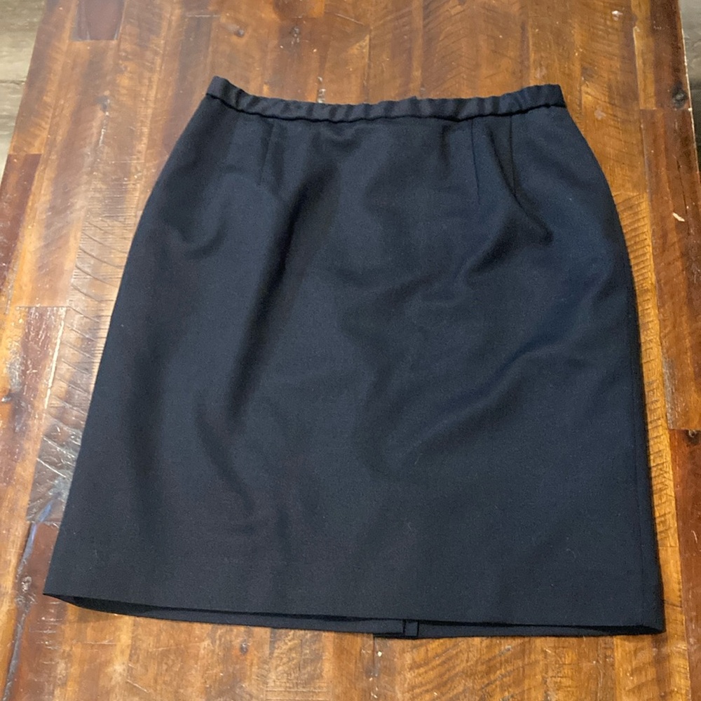 Pendleton black wool skirt 14
